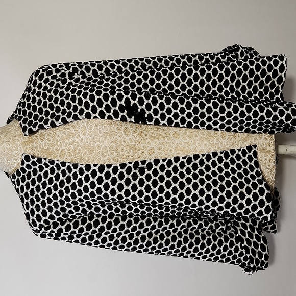 Joseph Ribkoff Black White Geometric Asymmetric Textured Jacket Women’s Size 8 - Picture 13 of 16